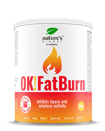 OK!FatBurn , Accelerated Weight Loss , Carb  Fat Burner , L-Tyrosine  L-Carnitine , Clinical Studies Proven , Natural  Safe , 150g.