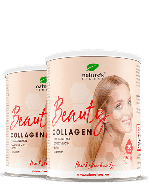 Collagen With Hyaluronic Acid Box , 1+1 Free , Coenzyme Q10 , Prevents Wrinkles , Collagen Shots , Hyaluron Shots  , 300g