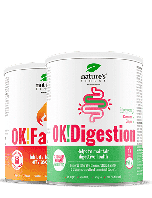 OK!Digestion + OK!FatBurn , 50% Discount , Microflora Balance , Beneficial Bacteria , Healthy Digestion , Lose Weight , Fat Loss , L-carnitine , 300g