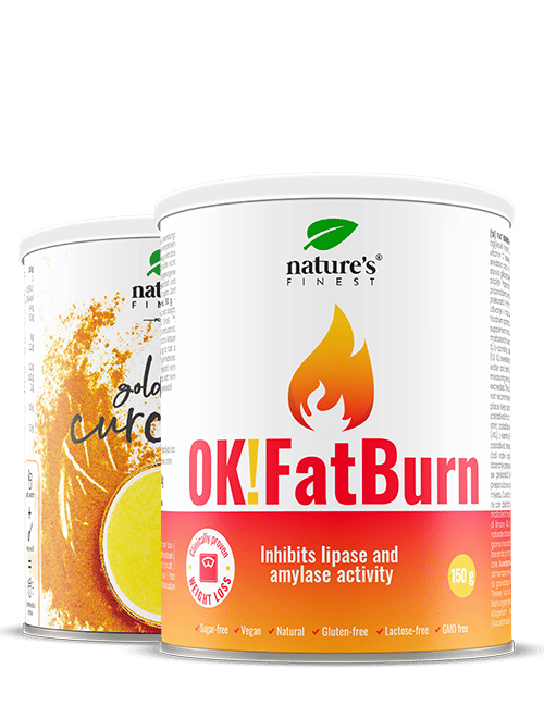 Golden Curcuma Latte + OK!Fatburn , 50% Discount , Anti-inflammatory , Immune System , Weight Loss , Fatburner , Blocks Carb And Fat Enzymes , 275g