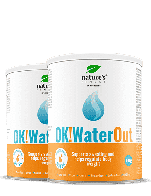 OK!WaterOut Twin Pack | Minimize Water Retention | Refine and Purify | Tightens Skin | 100% Organic | Tasty Beverage