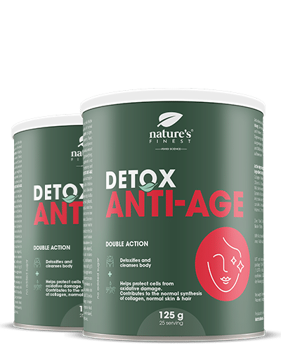 Detox Anti-Age 1+1 FREE , Beauty  Anti-Aging Drink , Collagen Replacement , Nails  Hair Vitamins , Anti Wrinkles , Natural , 250g