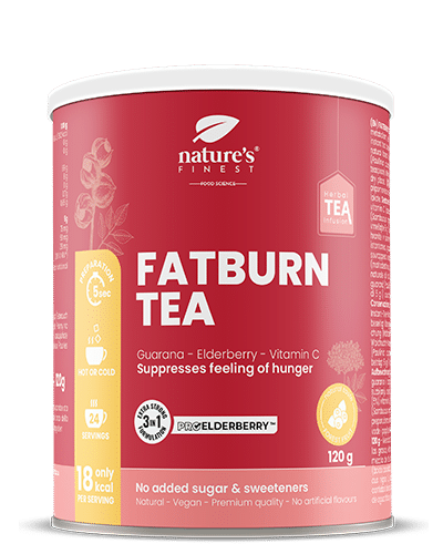 Fat Burn Slimming Tea , Metabolism Boost , Milk Thistle Tea , Valerian Tea , Weight Loss Tea , ProElderberry™ , Organic , Vegan , 120g