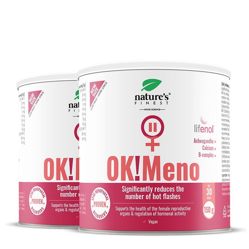 OK!Meno Set - Buy 1 Get 1 Free | Natural Menopause Aid with Ashwagandha, Bamboo Vitamins | Minimize Symptoms